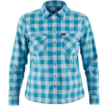 Load image into Gallery viewer, NRS Women's Long-Sleeve Guide Shirt - Closeout Fjord
